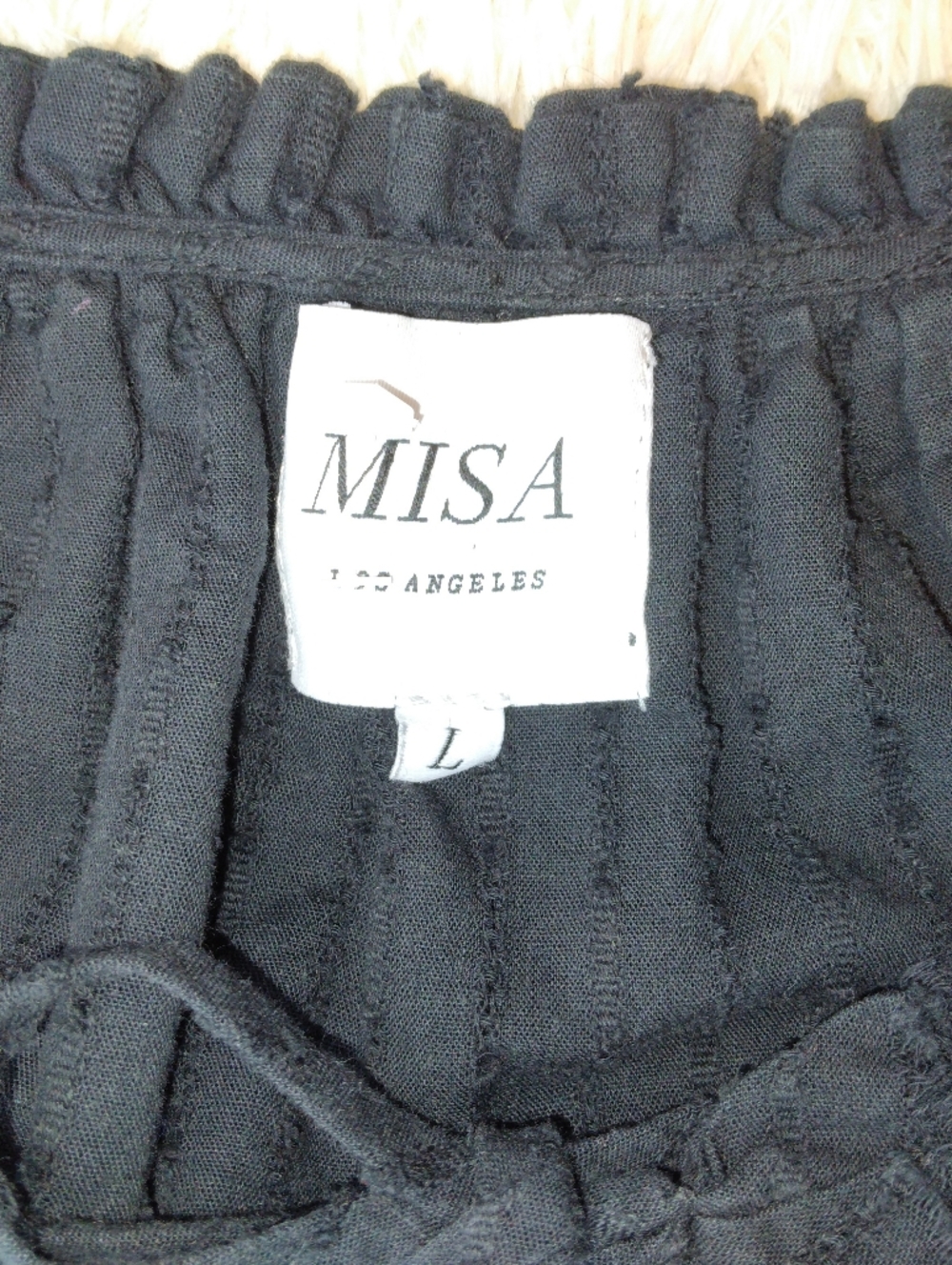 Misa Los Angeles Lillian Black Mini Dress Size L - Picture 10 of 12
